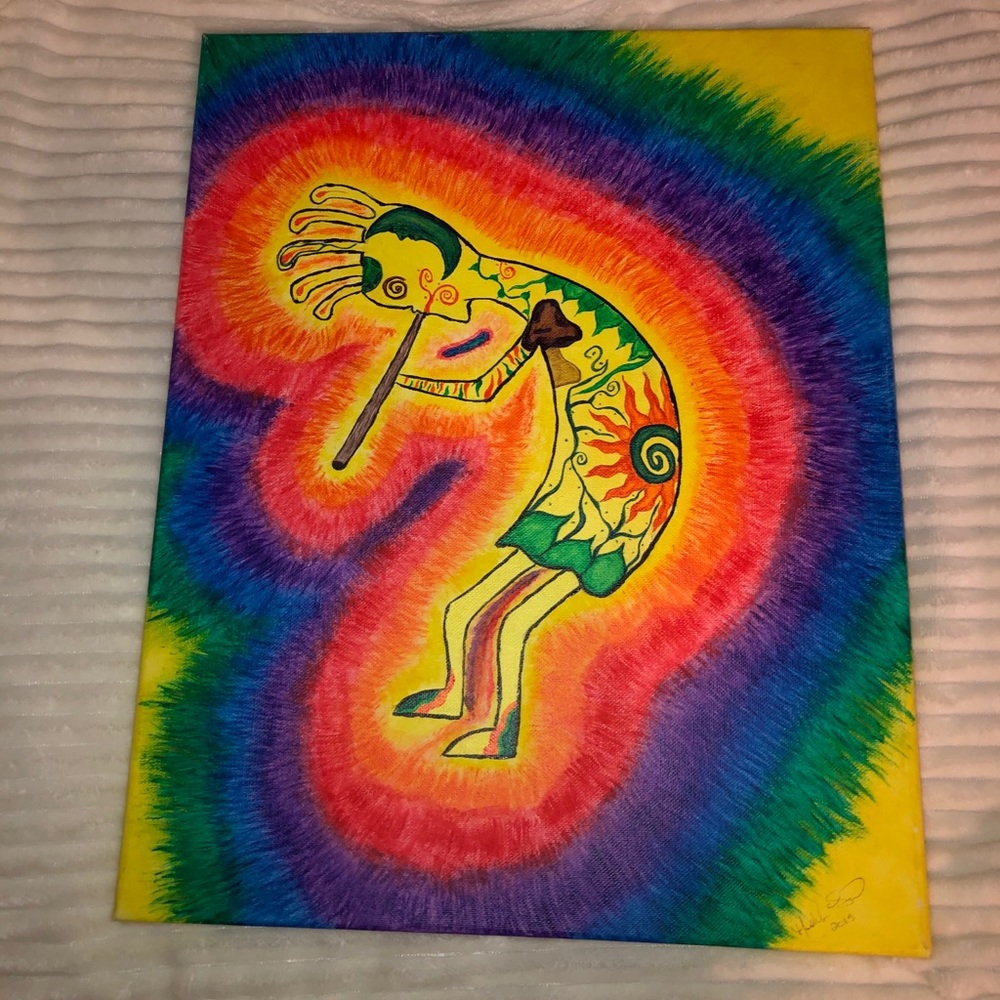 Hand Painted Kokopelli - Picture 1 of 2